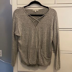 V-neck Gathered Waisted Top